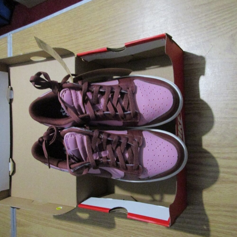 WOMENS NIKE DUNK LOW NEXT NATURE_WHITE/ELEMENTAL PINK DD1873-114-SIZE 9 - Picture 10 of 12